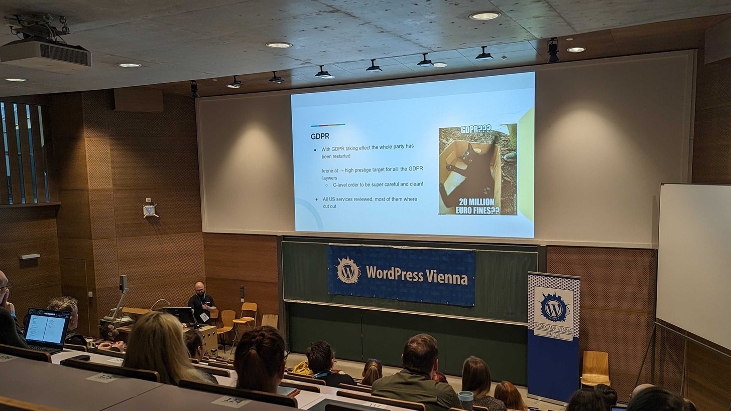 Suuri ensi-ilta WordCamp Wienissä 2023