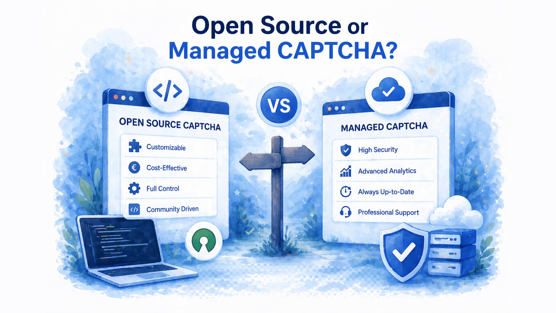 ALTCHA vs CAPTCHA.eu: CAPTCHA open source o gestito?